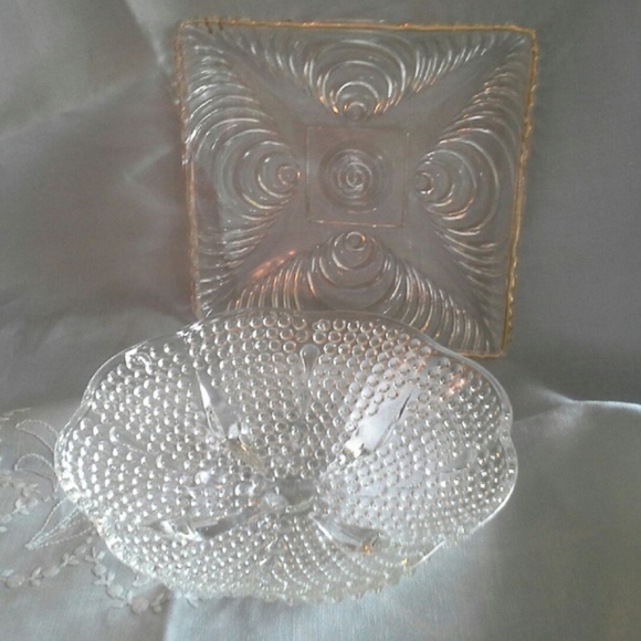 Other - 2 Vintage ArtDeco Style Relish/Candy/Hostess Bowls